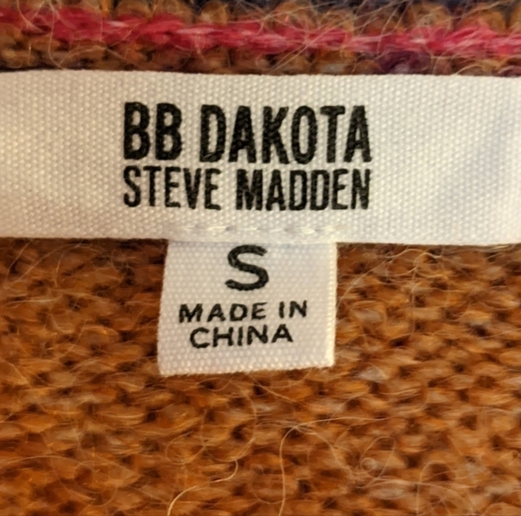 BB Dakota Steve Madden Multi Color Ombre Sweater Small - Picture 4 of 5